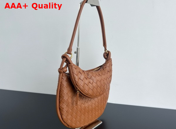 Bottega Veneta Medium Gemelli Bag in Light Wood Intrecciato Leather Replica