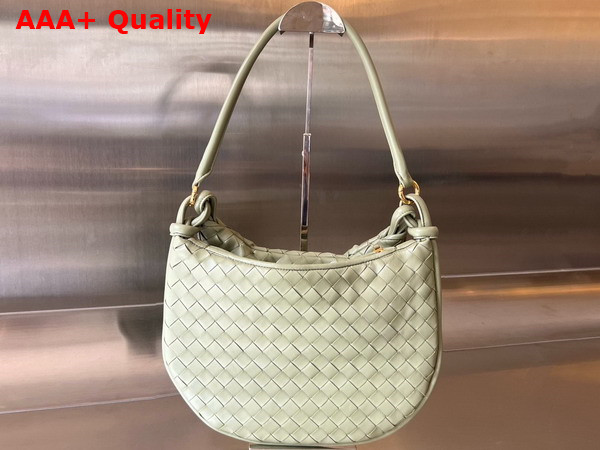 Bottega Veneta Medium Gemelli Bag in Travertine Intrecciato Leather Replica