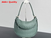 Bottega Veneta Medium Gemelli Shoulder Bag in Aloe Intrecciato Leather Replica