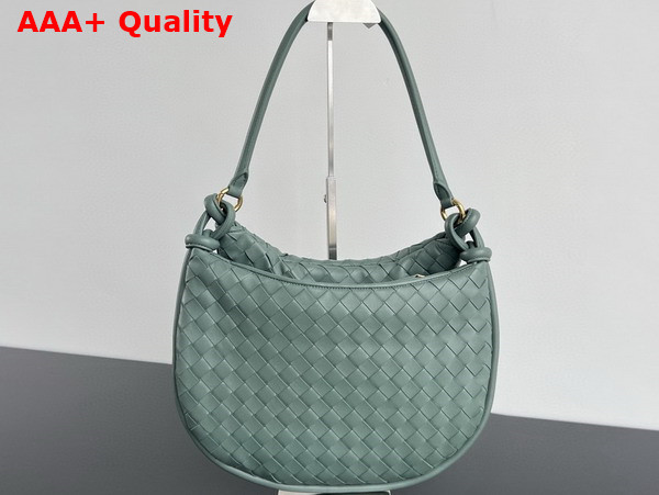 Bottega Veneta Medium Gemelli Shoulder Bag in Aloe Intrecciato Leather Replica