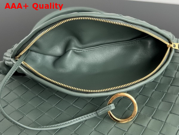 Bottega Veneta Medium Gemelli Shoulder Bag in Aloe Intrecciato Leather Replica