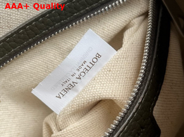 Bottega Veneta Medium Intrecciato Camera Bag in Kaki Intrecciato Grained Leather Replica