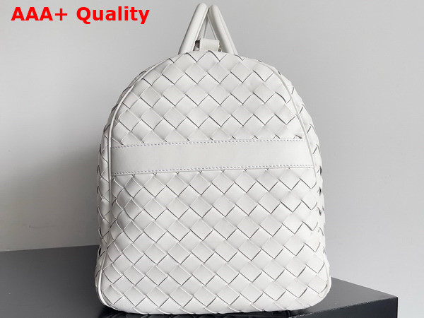 Bottega Veneta Medium Intrecciato Duffle Space White Calfskin Replica