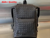 Bottega Veneta Medium Intrecciato Leather Backpack in Fondant Replica