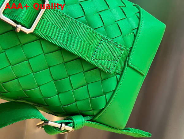 Bottega Veneta Medium Intrecciato Leather Backpack in Parakeet Replica