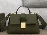 Bottega Veneta Medium Piazza Bag in Green Matte Calf