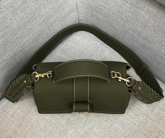 Bottega Veneta Medium Piazza Bag in Green Matte Calf