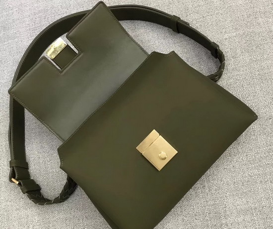 Bottega Veneta Medium Piazza Bag in Green Matte Calf