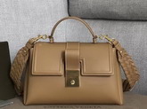 Bottega Veneta Medium Piazza Bag in Tan Matte Calf