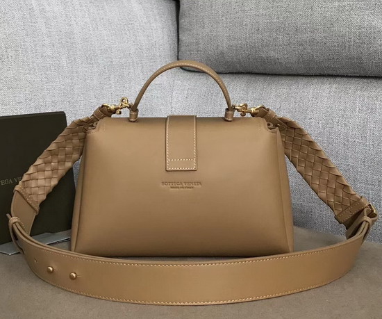 Bottega Veneta Medium Piazza Bag in Tan Matte Calf