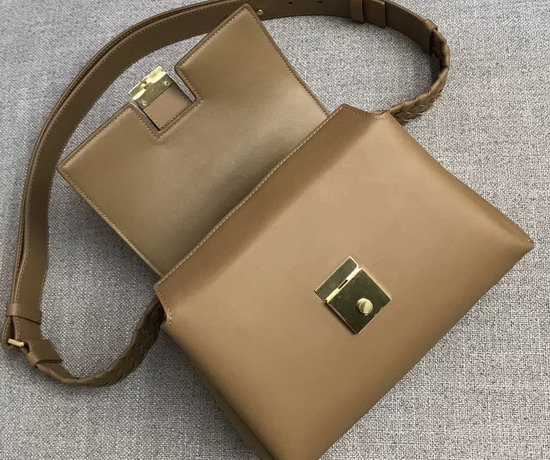 Bottega Veneta Medium Piazza Bag in Tan Matte Calf