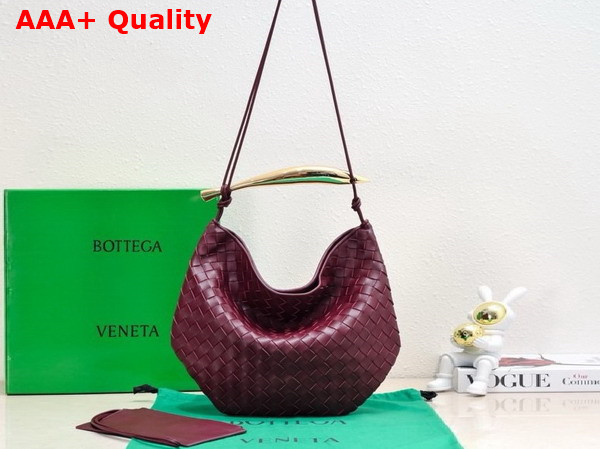 Bottega Veneta Medium Sardine Shoulder Bag in Barolo Intrecciato Lambskin Replica