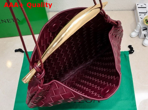 Bottega Veneta Medium Sardine Shoulder Bag in Barolo Intrecciato Lambskin Replica