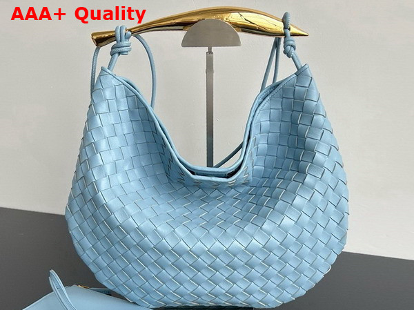 Bottega Veneta Medium Sardine Shoulder Bag in Ice Intrecciato Lambskin Replica