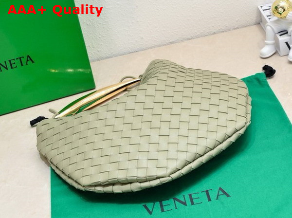 Bottega Veneta Medium Sardine Shoulder Bag in Travertine Intrecciato Lambskin Replica