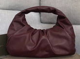 Bottega Veneta Medium Shoulder Pouch in Bordeaux Calfskin