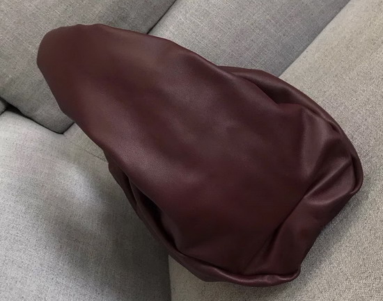 Bottega Veneta Medium Shoulder Pouch in Bordeaux Calfskin