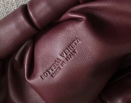 Bottega Veneta Medium Shoulder Pouch in Bordeaux Calfskin