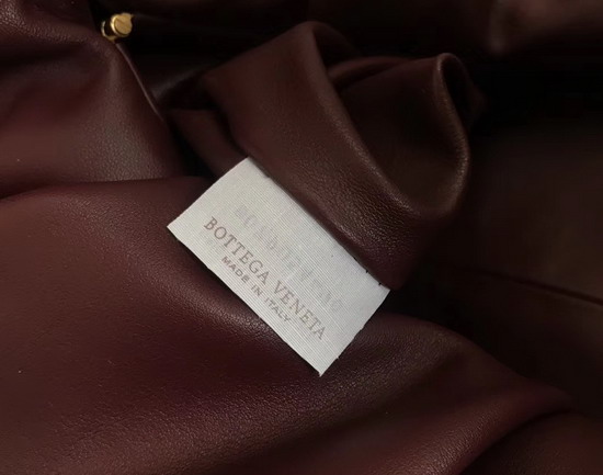 Bottega Veneta Medium Shoulder Pouch in Bordeaux Calfskin