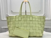 Bottega Veneta Medium Tote Bag in Light Yellow Maxi Intreccio