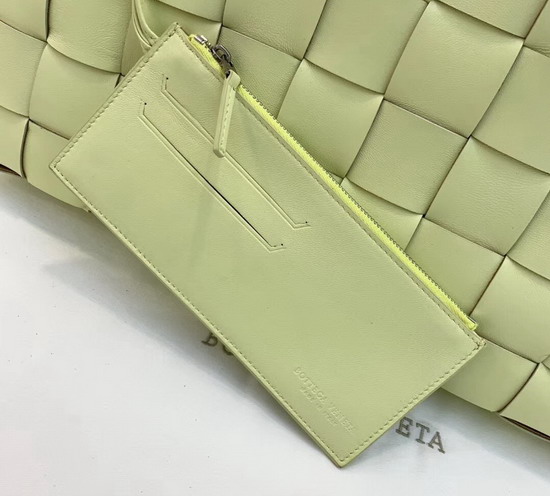 Bottega Veneta Medium Tote Bag in Light Yellow Maxi Intreccio