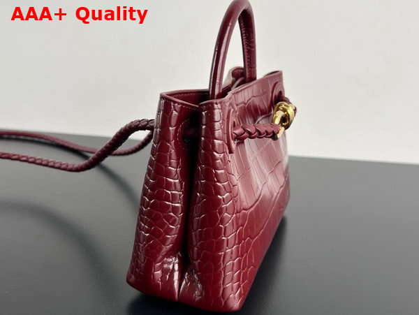 Bottega Veneta Mini Andiamo Bag in Barolo Aligator Leather Replica