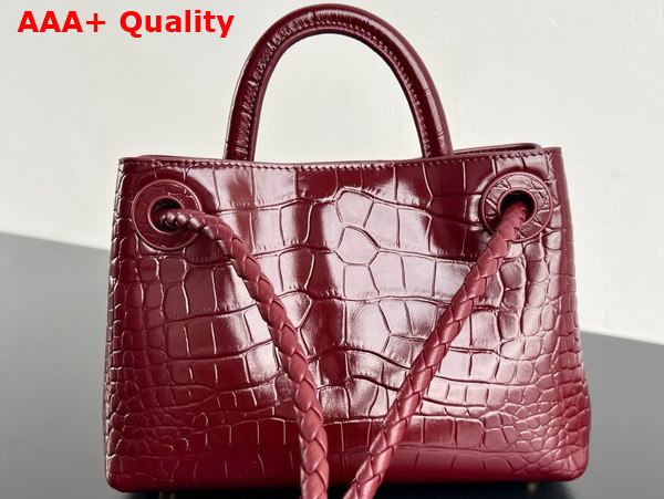 Bottega Veneta Mini Andiamo Bag in Barolo Aligator Leather Replica