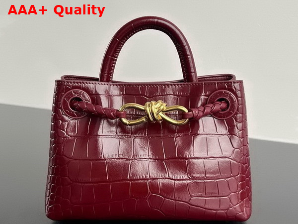 Bottega Veneta Mini Andiamo Bag in Barolo Aligator Leather Replica