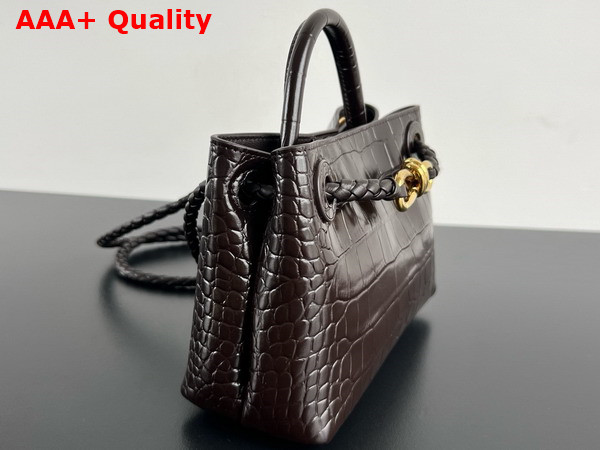 Bottega Veneta Mini Andiamo Bag in Fondant Aligator Leather Replica