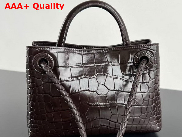 Bottega Veneta Mini Andiamo Bag in Fondant Aligator Leather Replica