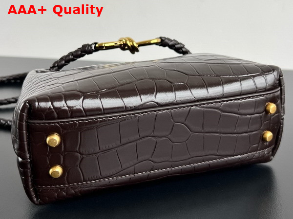 Bottega Veneta Mini Andiamo Bag in Fondant Aligator Leather Replica