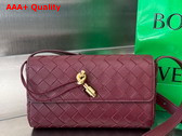 Bottega Veneta Mini Andiamo Cross Body Bag in Barolo Intrecciato Leather Replica