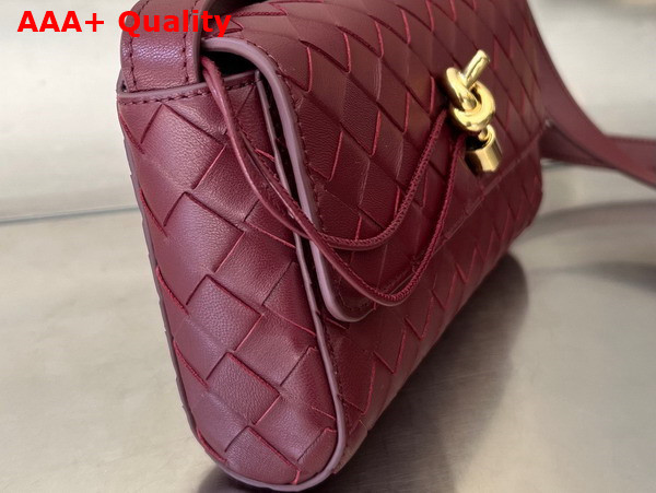 Bottega Veneta Mini Andiamo Cross Body Bag in Barolo Intrecciato Leather Replica