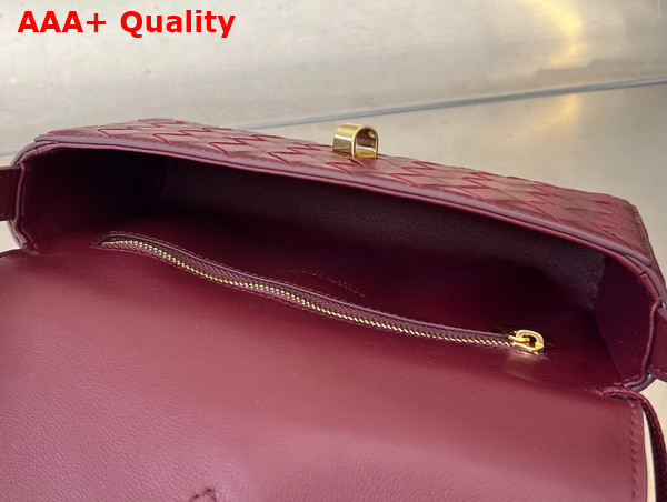 Bottega Veneta Mini Andiamo Cross Body Bag in Barolo Intrecciato Leather Replica