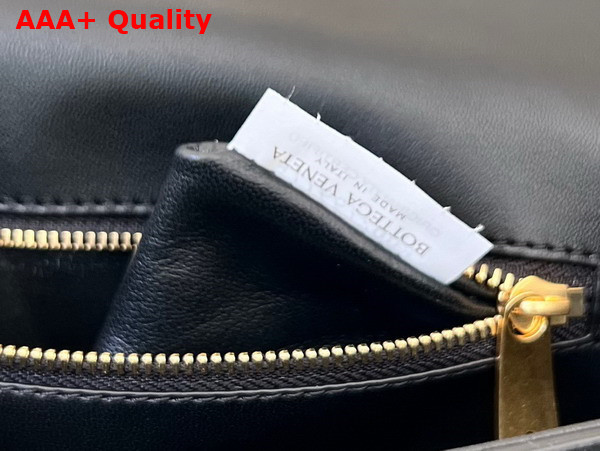 Bottega Veneta Mini Andiamo Cross Body Bag in Black Intrecciato Leather Replica