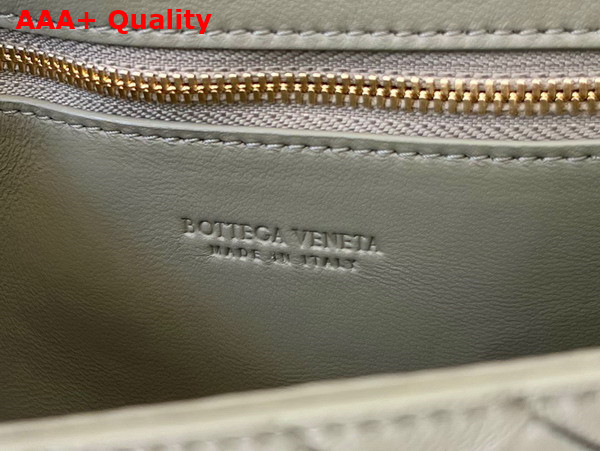 Bottega Veneta Mini Andiamo Cross Body Bag in Travertine Intrecciato Leather Replica