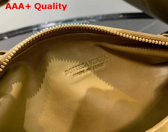 Bottega Veneta Mini BV Jodie Hobo Bag in Caramel Woven Leather Replica