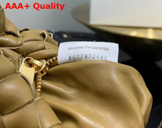 Bottega Veneta Mini BV Jodie Hobo Bag in Caramel Woven Leather Replica