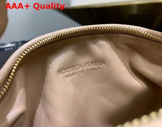 Bottega Veneta Mini BV Jodie Hobo Bag in Cipria Woven Leather Replica