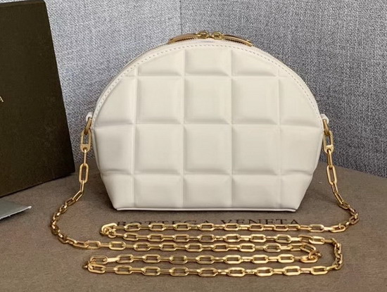 Bottega Veneta Mini Bag in Bianco Padded Nappa