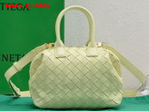 Bottega Veneta Mini Bauletto Bag in Camomile Intrecciato Nappa Leather Replica