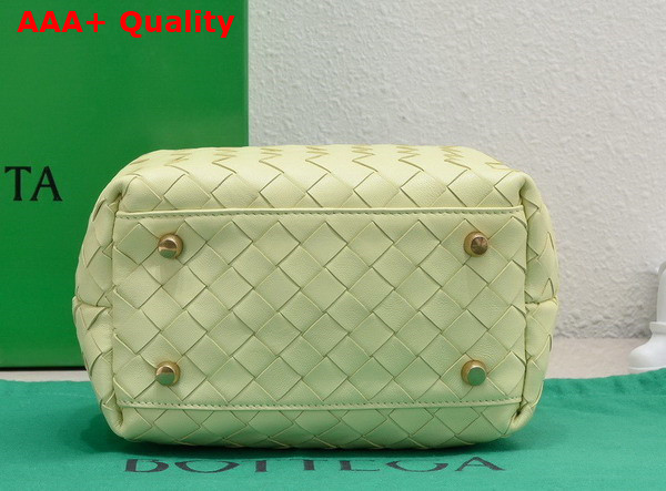 Bottega Veneta Mini Bauletto Bag in Camomile Intrecciato Nappa Leather Replica