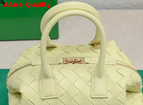 Bottega Veneta Mini Bauletto Bag in Camomile Intrecciato Nappa Leather Replica