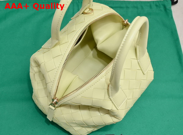 Bottega Veneta Mini Bauletto Bag in Camomile Intrecciato Nappa Leather Replica