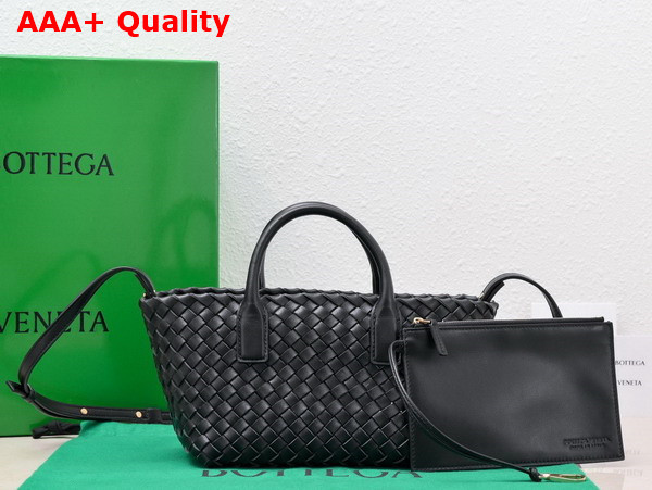 Bottega Veneta Mini Cabat Black Lamb Skin Replica