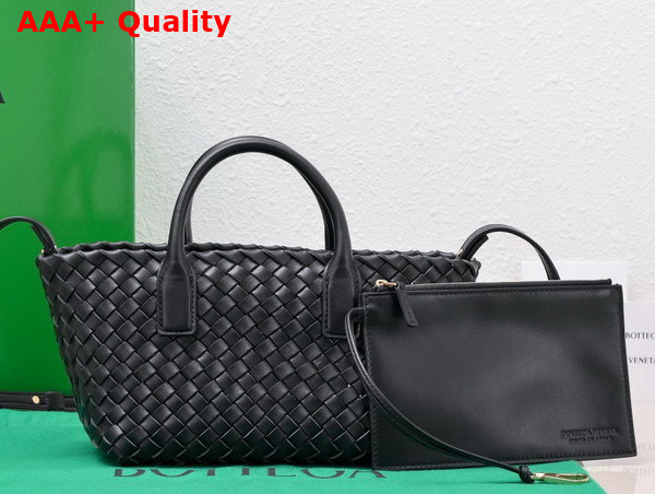 Bottega Veneta Mini Cabat Black Lamb Skin Replica