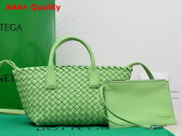 Bottega Veneta Mini Cabat Pistachio Lamb Skin Replica