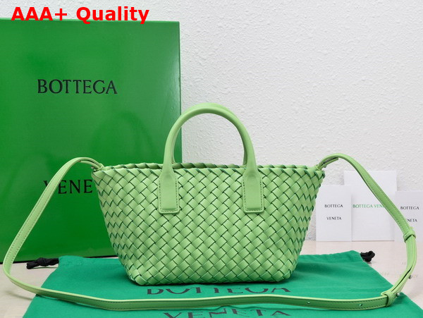 Bottega Veneta Mini Cabat Pistachio Lamb Skin Replica