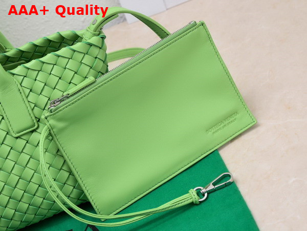 Bottega Veneta Mini Cabat Pistachio Lamb Skin Replica