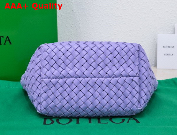 Bottega Veneta Mini Cabat in Purple Lamb Skin Replica